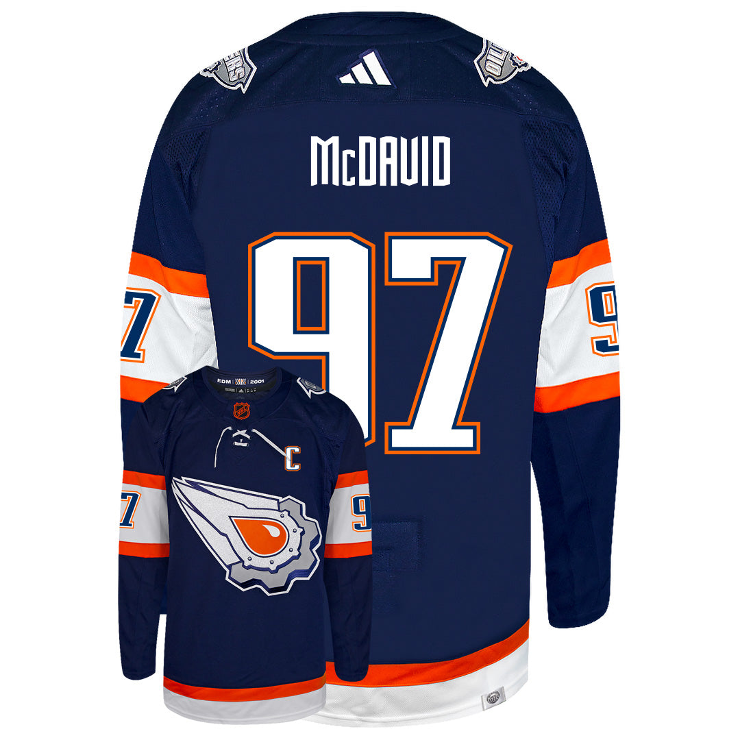 Connor McDavid Customizable Edmonton Oilers Adidas 2022 Primegreen