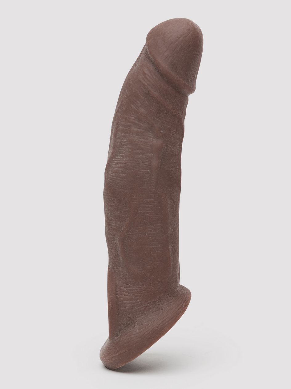 Lovehoney Real-Feel Penis Extender 1.5 Inch with Ball Loop - Flesh Brown