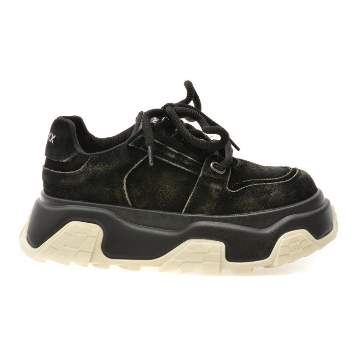 Pantofi sport GRYXX negri, 1063, din piele intoarsa