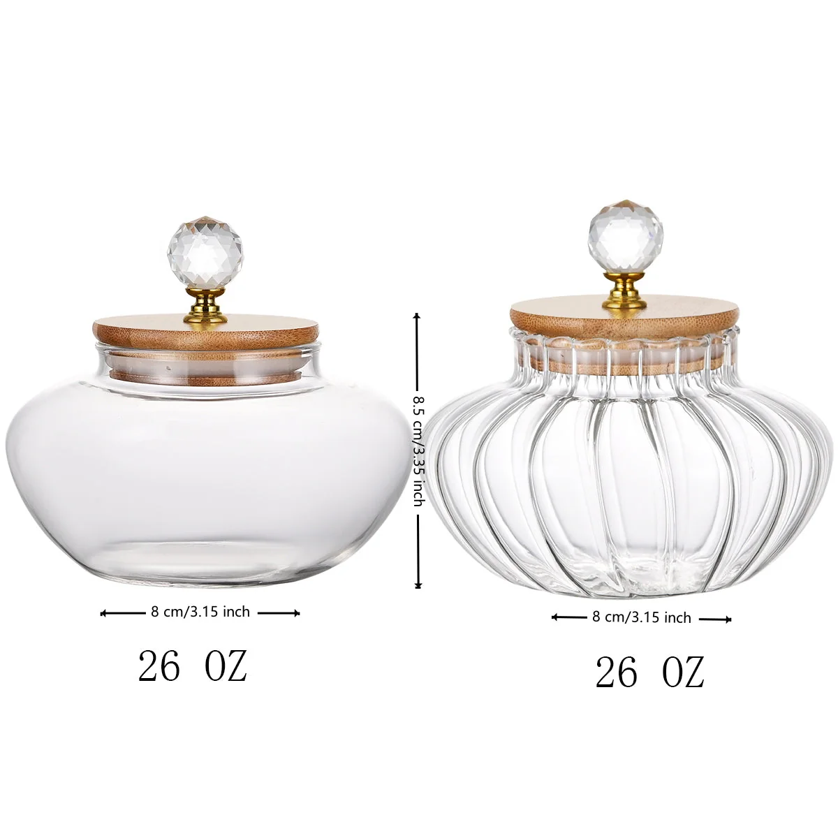 Striped apple jar