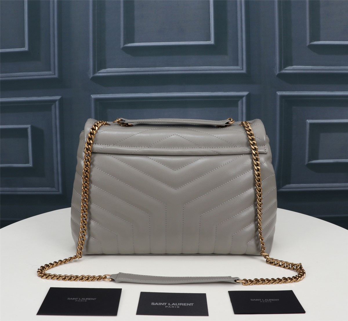 YSL Lou Lou Puffer Women Shoulder Bags Size 24cm