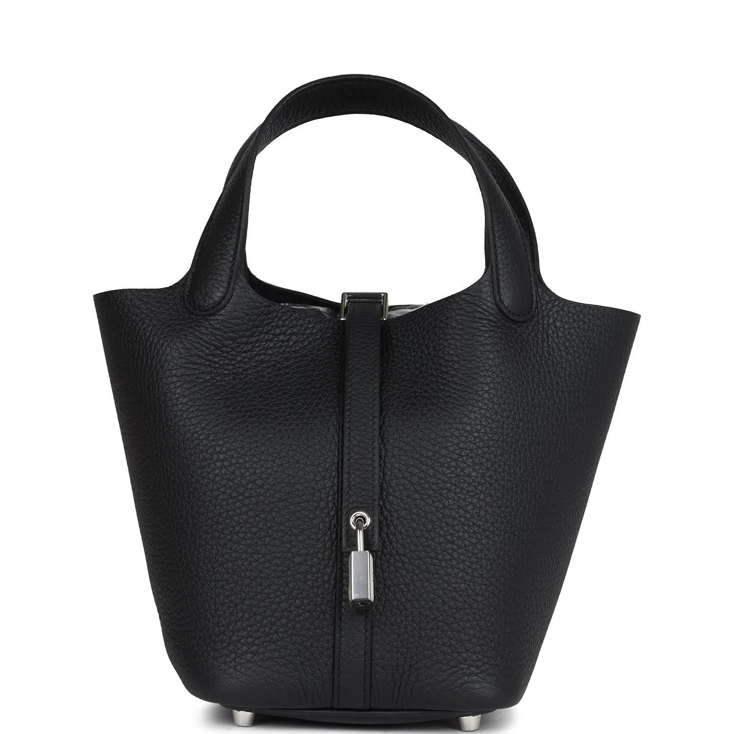 Hermes Picotin Lock 18 Black Clemence Palladium Hardware