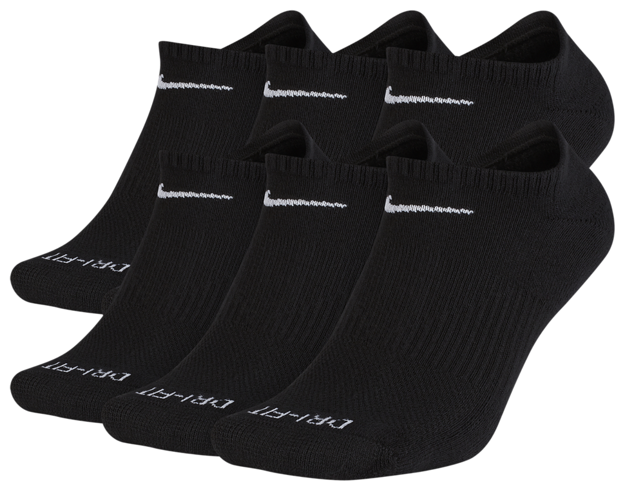 Nike 6 Pack Dri-FIT Plus No Show Socks