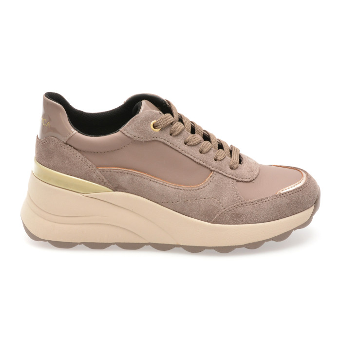 Pantofi sport GEOX gri, D45WAA, din piele intoarsa