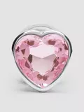 Lovehoney Jewelled Heart Metal Large Butt Plug 3.5 Inch