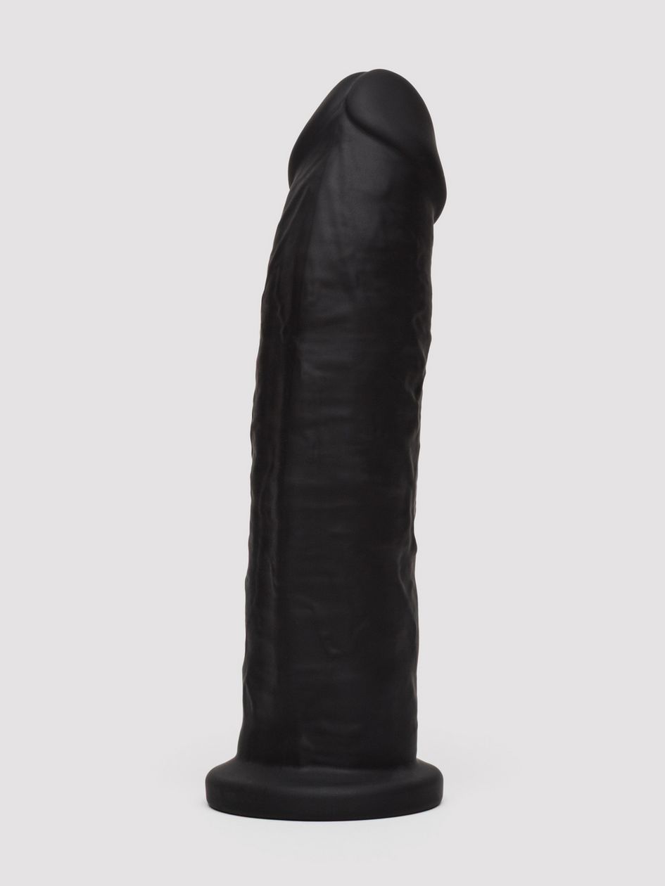 SILEXD Girthy Dual Density Black Realistic Silicone Dildo 8.5 Inch