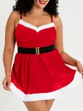 Lovehoney Fantasy Plus Size Santa Flirty Red Dress