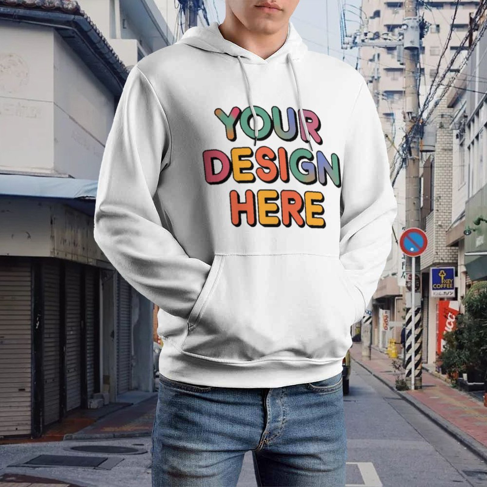 Customized Unisex Printed Hooded Sweatshirt