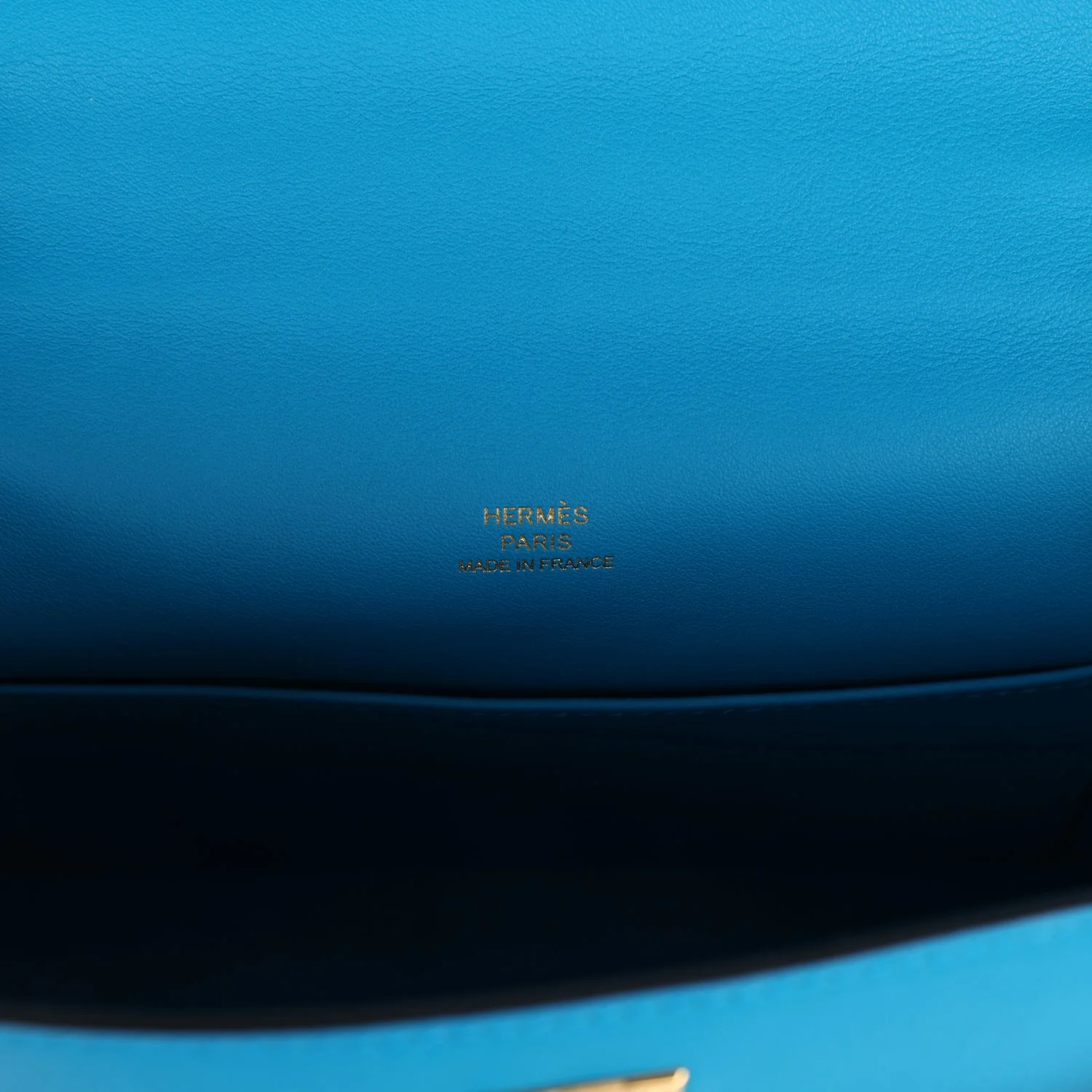 Hermes Kelly Pochette Bleu Frida Swift Gold Hardware