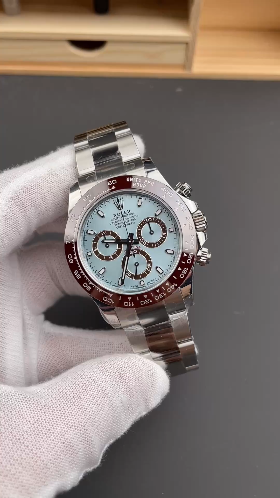 Rolex Cosmograph Daytona 116506 0001 50th Anniversary Ice Blue Dial 40mm Mens Replica Watch
