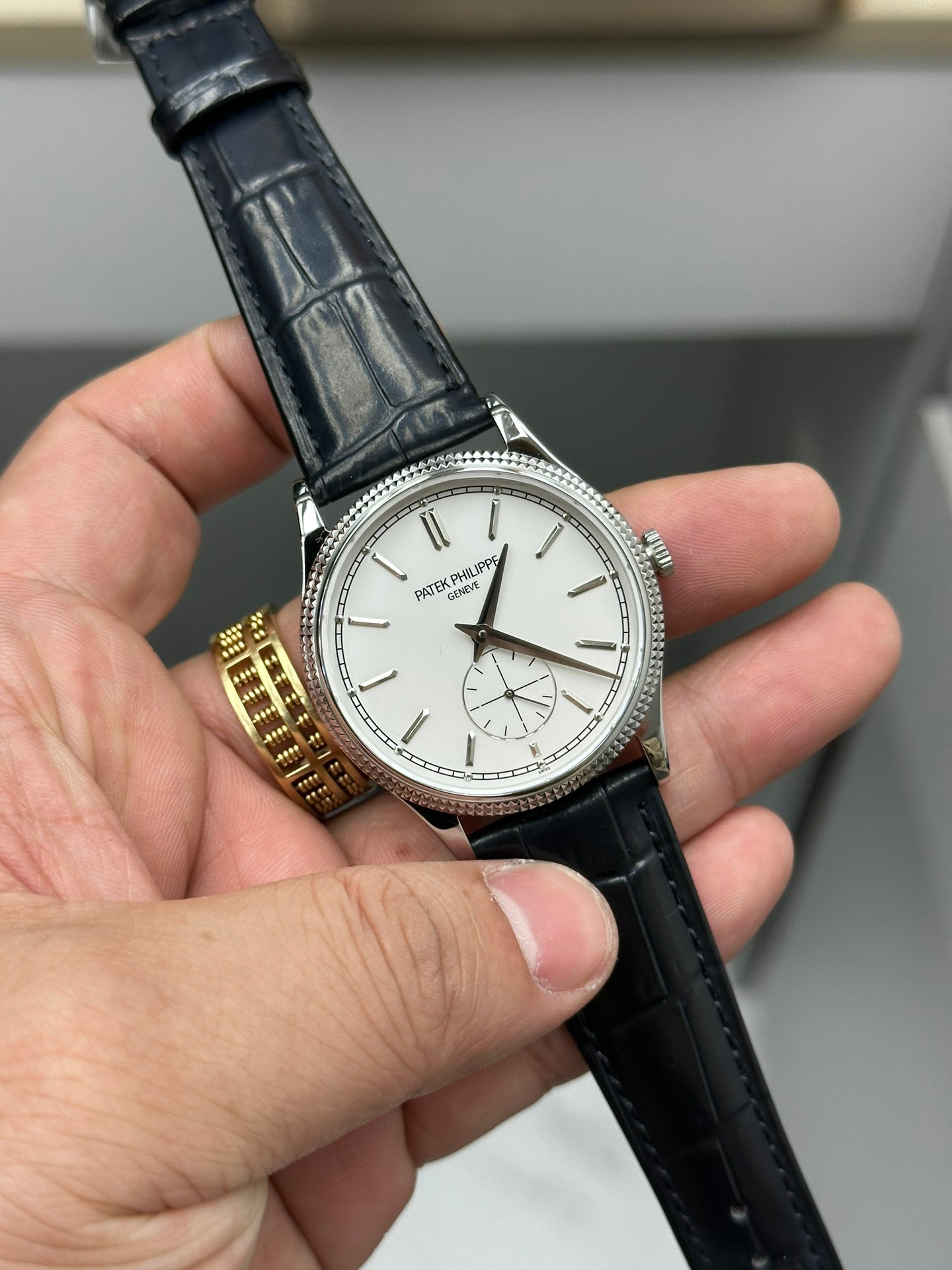 Patek Philippe Calatrava White Gold 6119G 001 Replica Watch