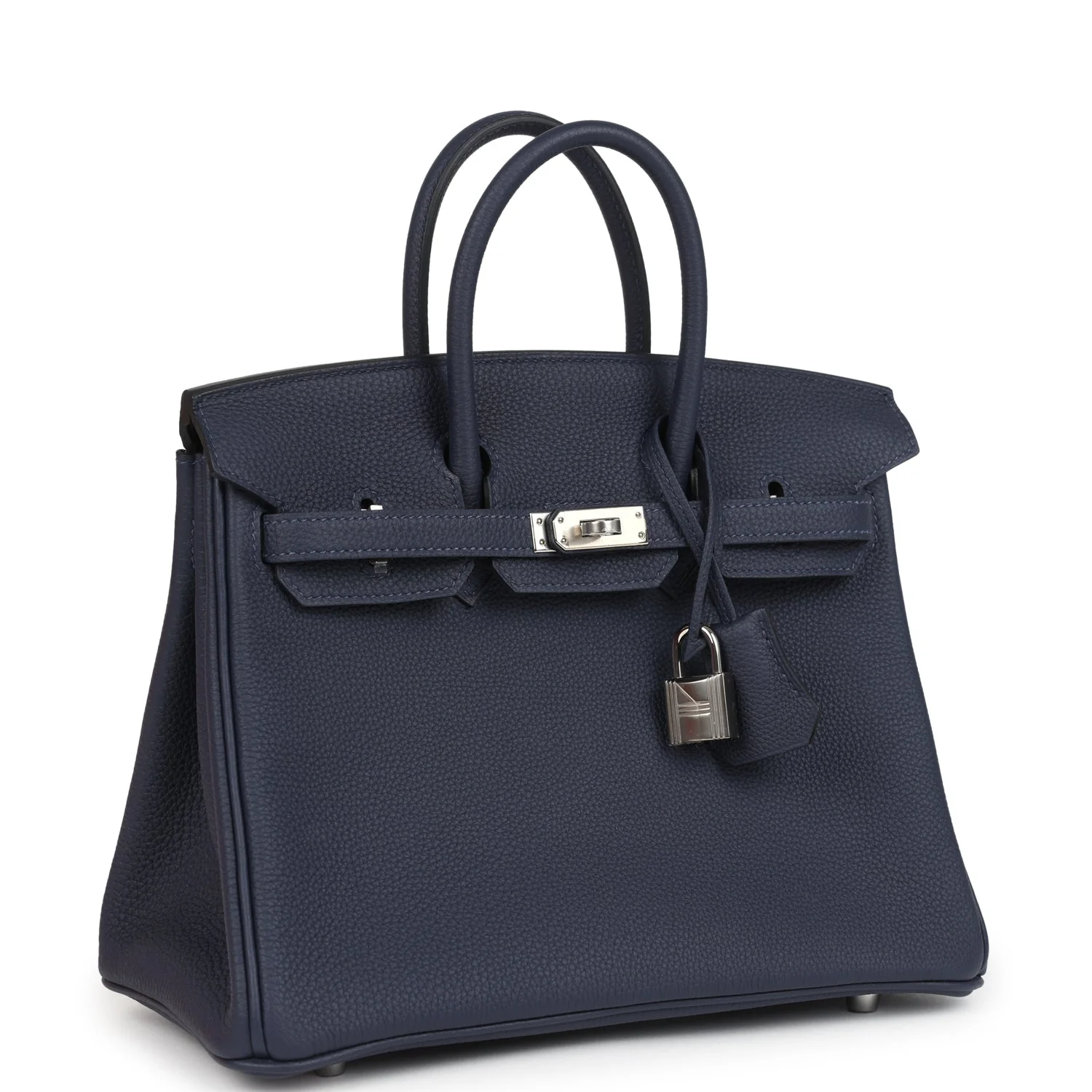 Hermes Birkin 25 Bleu Nuit Togo Palladium Hardware