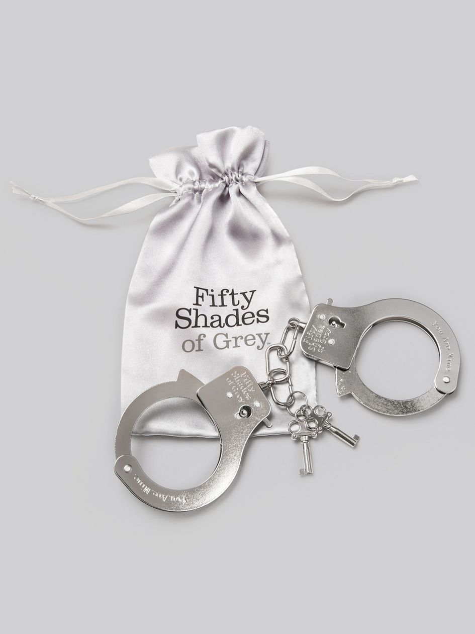 Fifty Shades of Grey You. Are. Mine. Metal Handcuffs