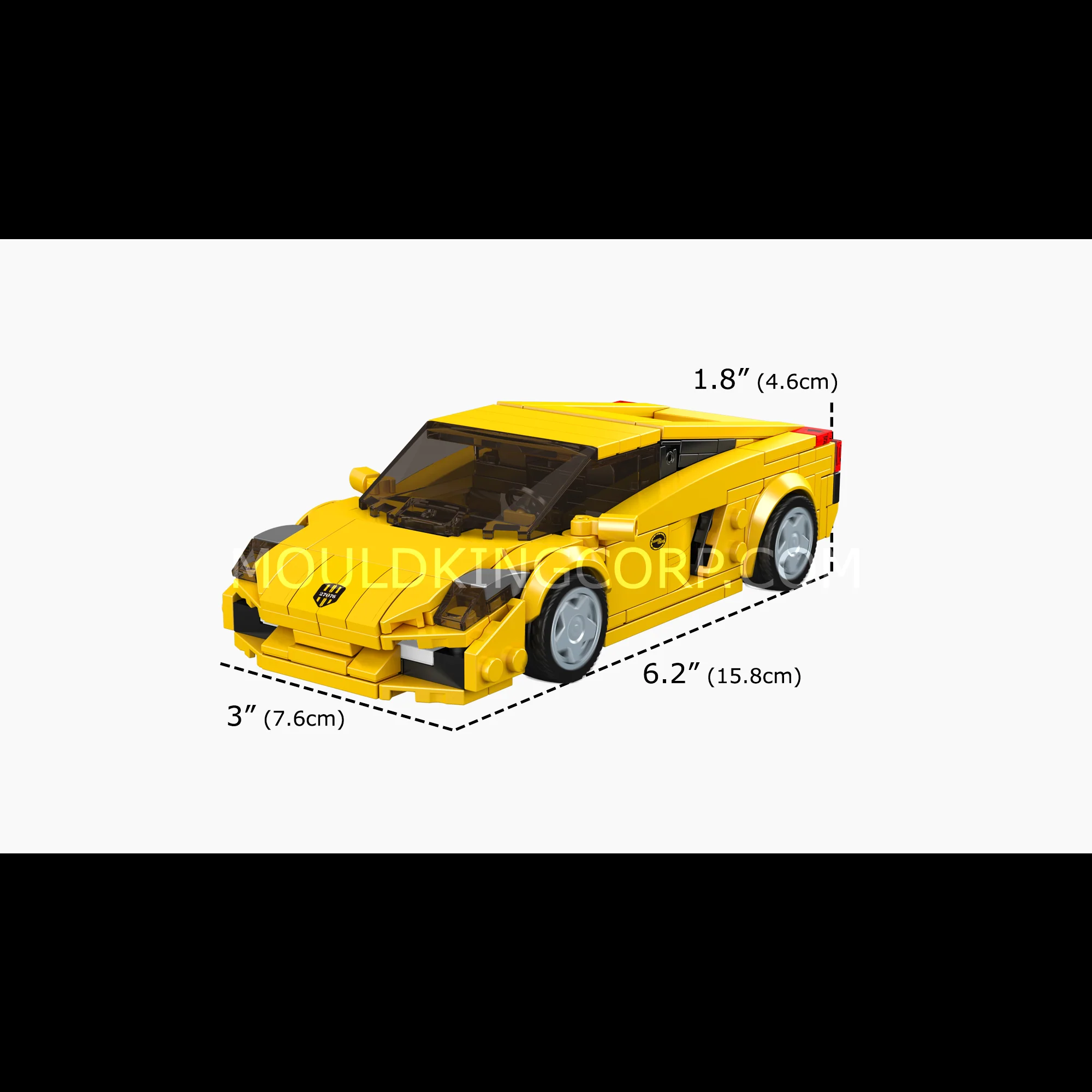 Mould King 27076 Lambo Gallardo Car Model Building Set | 342 Pcs