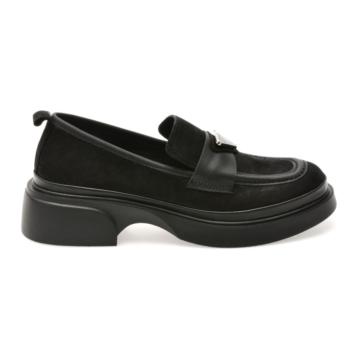 Mocasini GRYXX negri, 387401, din piele intoarsa