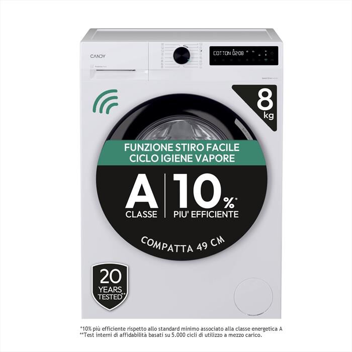 CANDY - Lavatrice BR 48B6-S 8 Kg Classe A-White