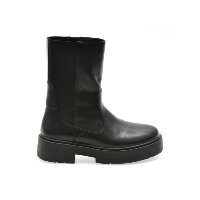 Ghete GEOX negre, D36VDK, din piele naturala