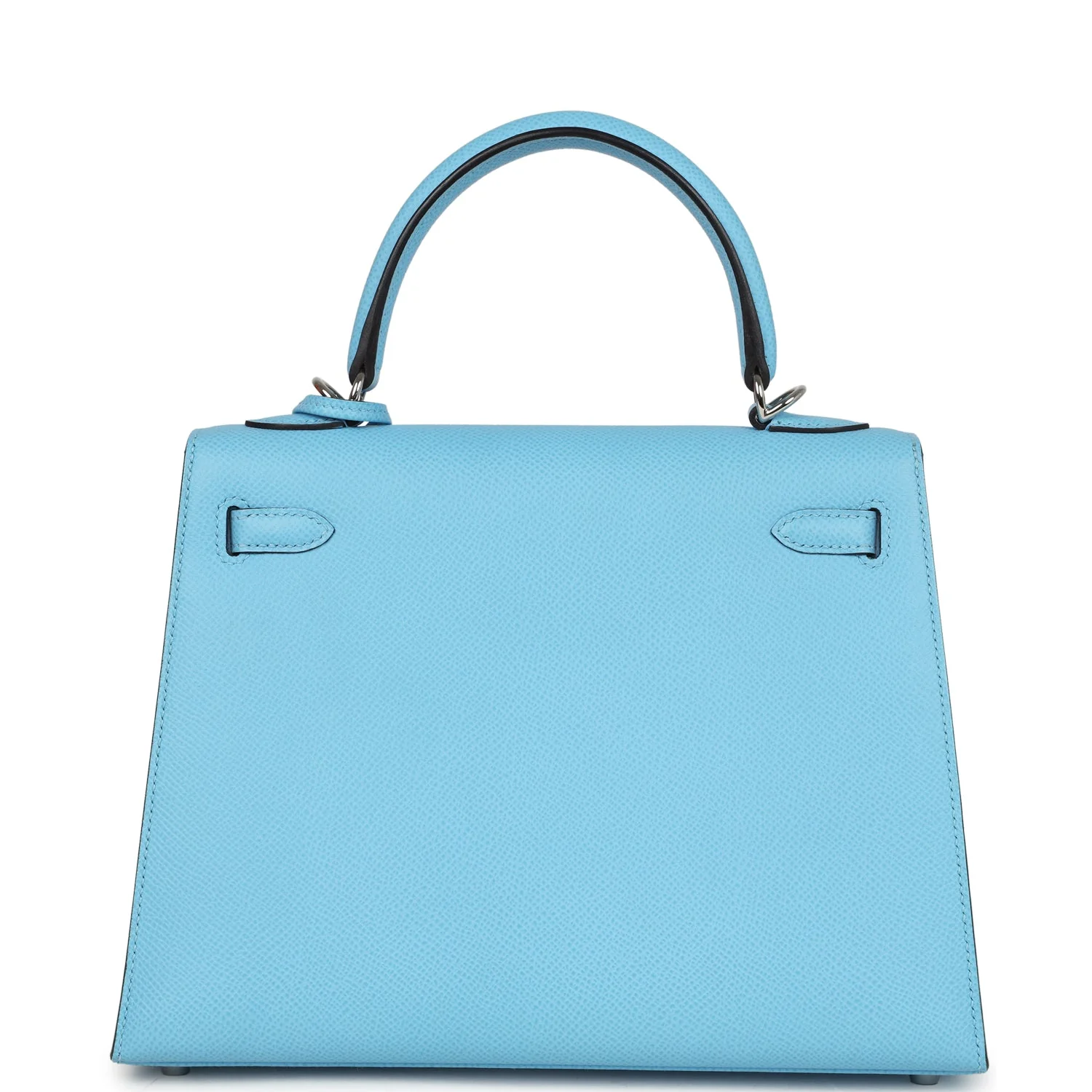Hermes Kelly Sellier 25 Celeste Epsom Palladium Hardware