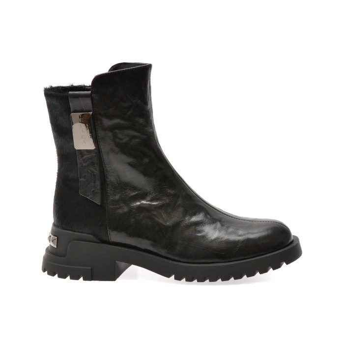 Ghete EPICA negre, RT5735, din piele naturala