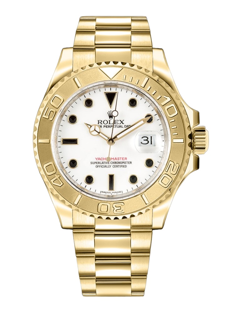 【Super Clone】Rolex Yacht-Master 16628 White Dial 40mm Mens replica Watch