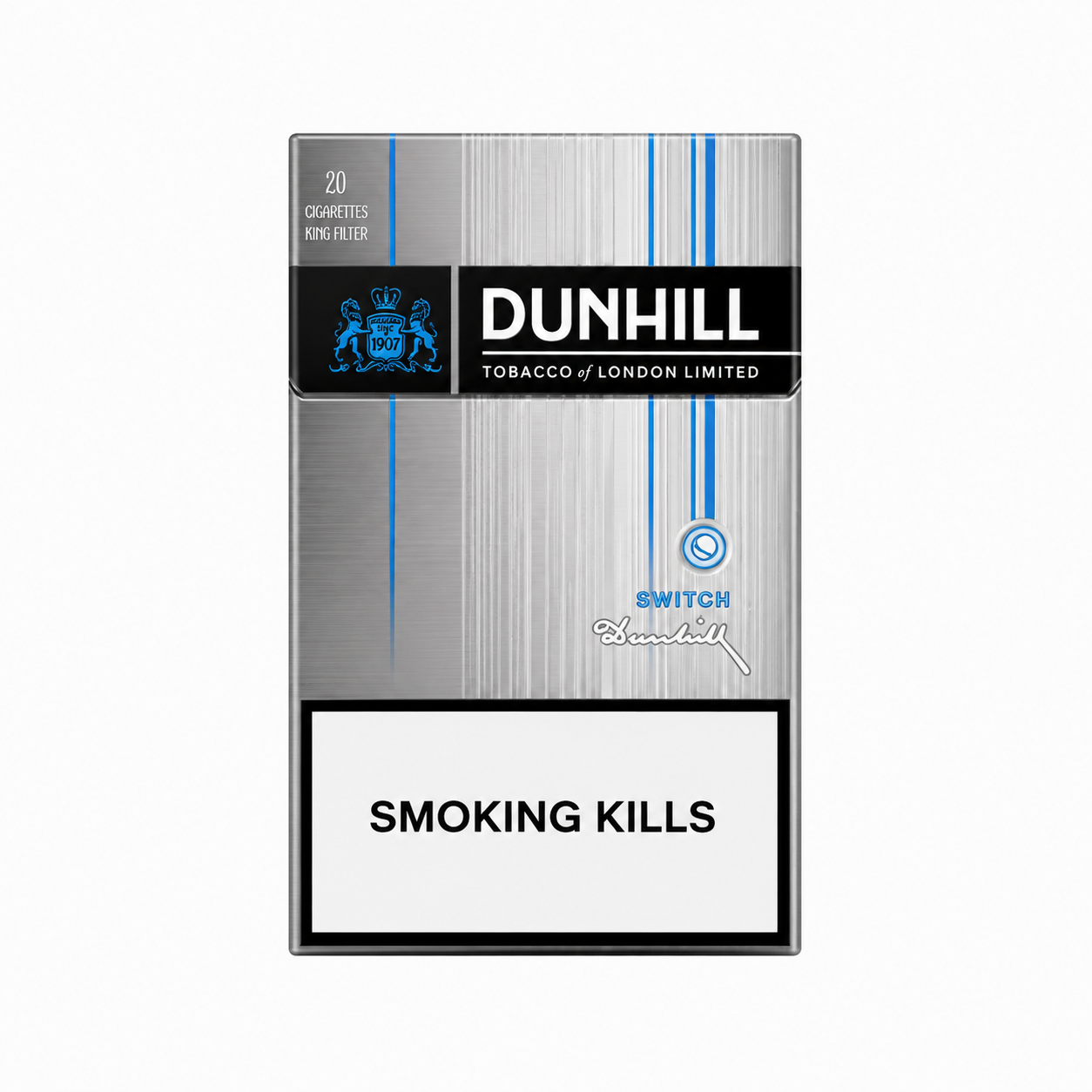 Dunhill Switch Silver Blue 8mg Carton