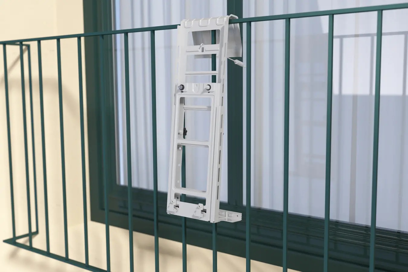 PortaSplit-E Mobile Klimaanlage,Kühlen A++/Heizen A+, 12000 BTU 3,5kW,Mini-Split-Klimaanlage, Farbe Pfirsich,für Räume bis zu 42 m² / 105 m³, nur 39 dB(A) im Silent-Modus [Energieklasse A++]（Die Montagehalterung wird mitgeliefert.）