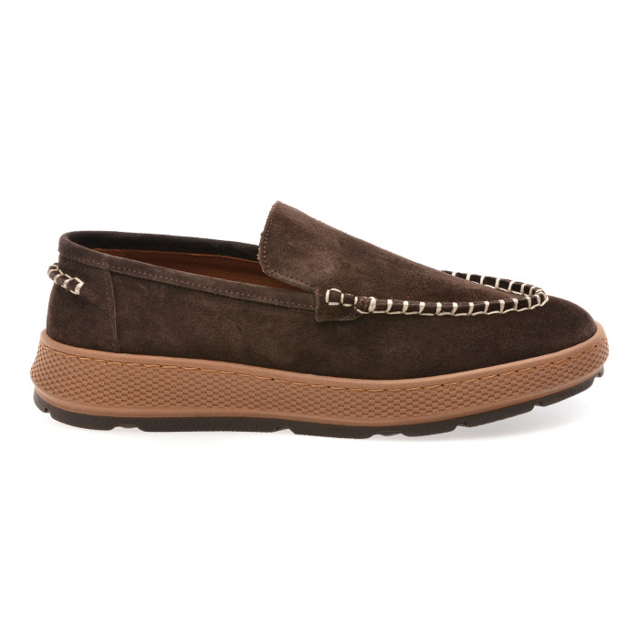 Mocasini IMAGE maro, 4221723, din piele intoarsa