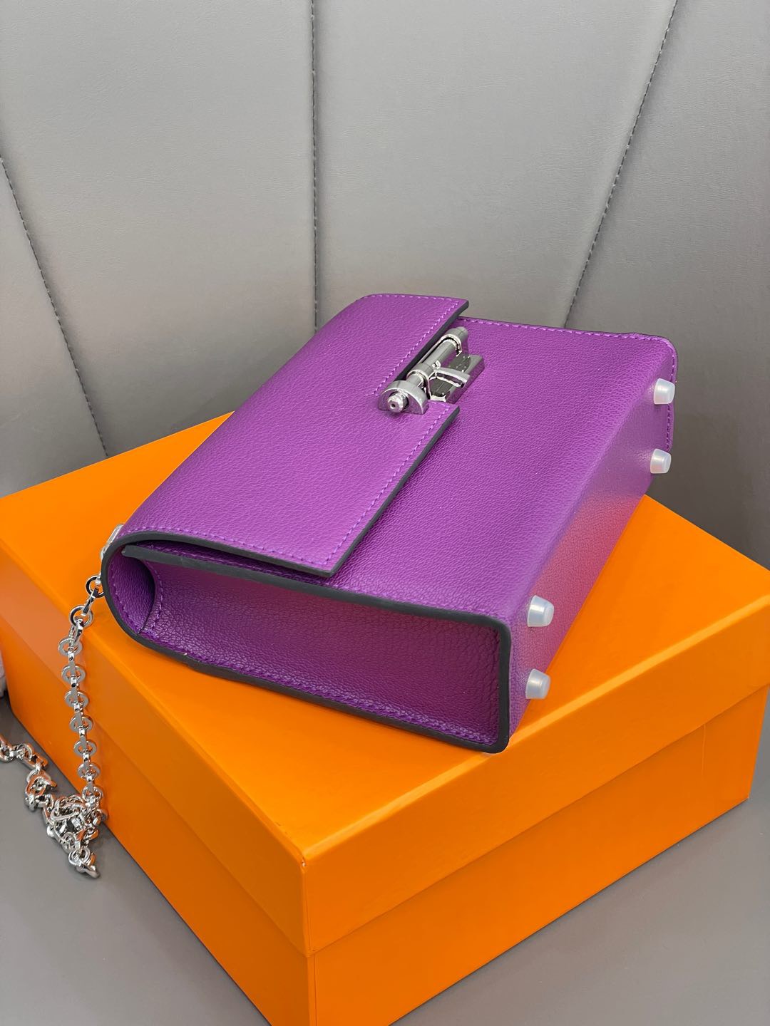 Hermes Verrou 18 Palladium Hardware