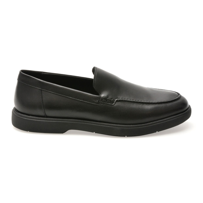 Mocasini GEOX negri, U55LAD, din piele naturala