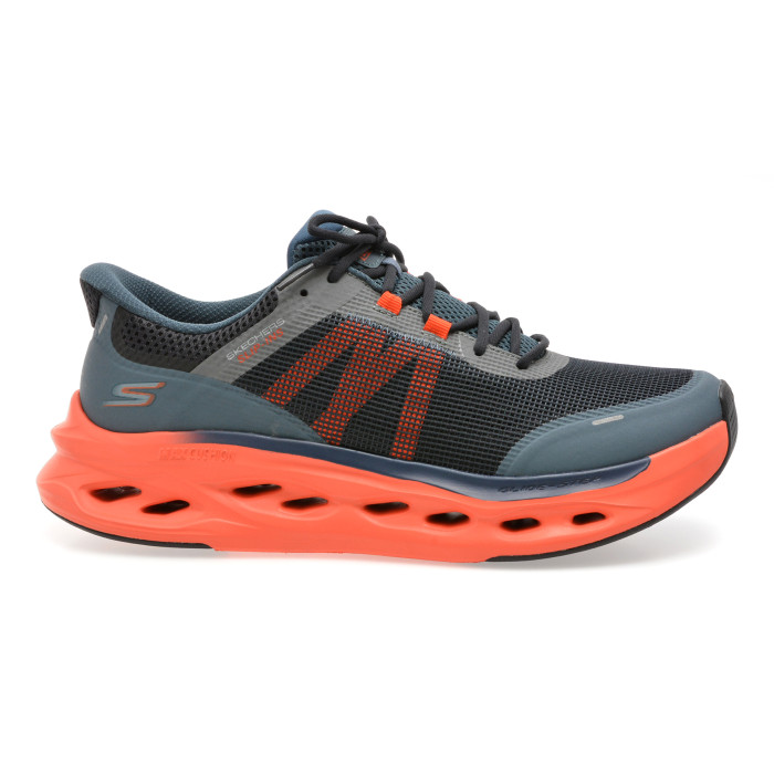 Pantofi sport SKECHERS bleumarin, MAX CUSHIONING GLIDE-STEP, din material textil