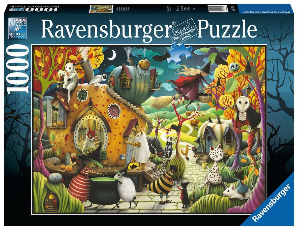 Happy Halloween 1000 Piece Puzzle by Demelsa Haughton