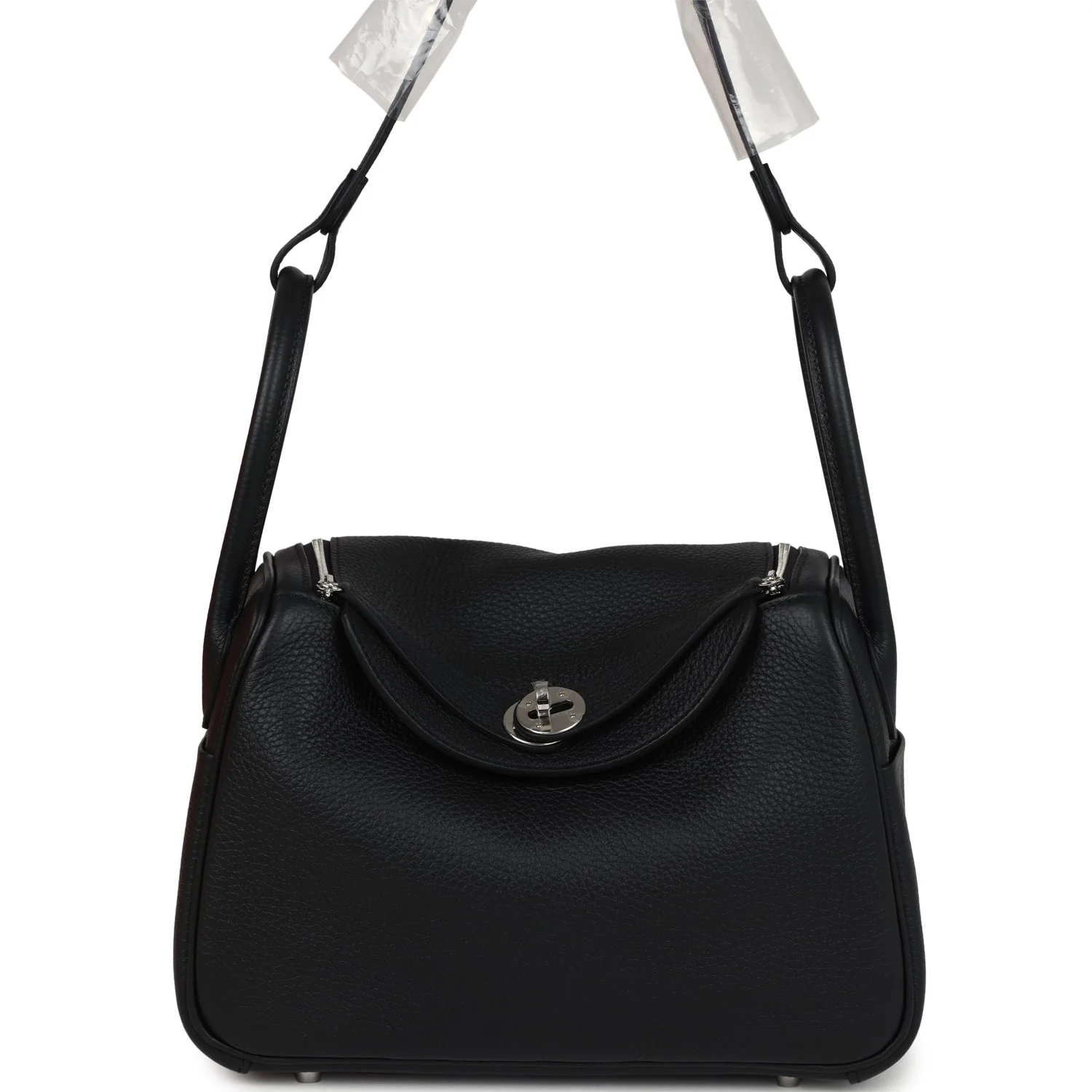 Hermes Lindy 26 Black Clemence Palladium Hardware