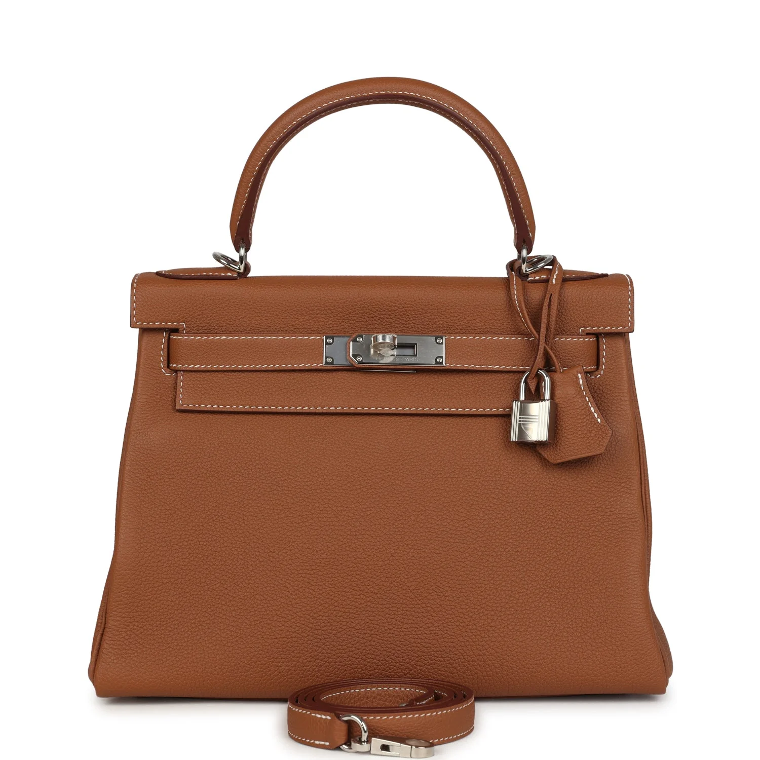 Hermes Kelly Retourne 28 Gold Togo Palladium Hardware