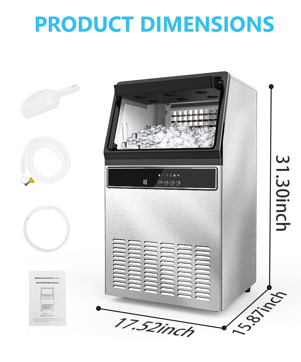 🔥clearance sale🔥 100LBS/200LBS/265LBS  Freestanding Commercial Ice Maker