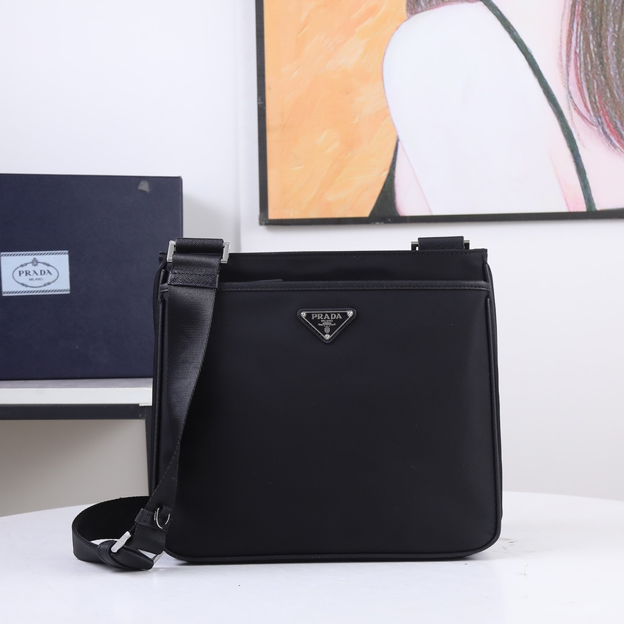 Prada 2VH118 Re-Nylon and Saffiano Leather Shoulder Bags Size 28*25*6cm