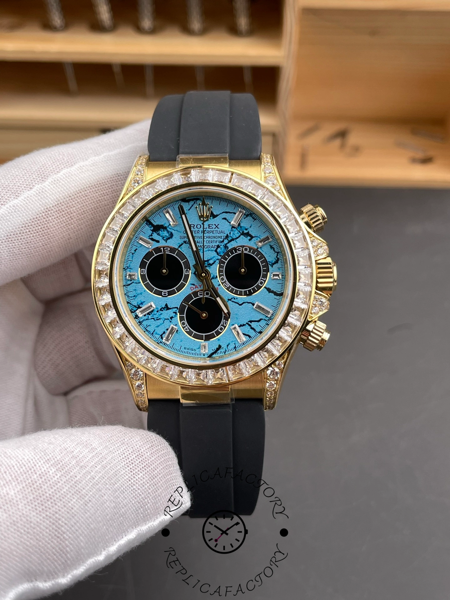 Rolex Daytona 126538TBR Turquoise Stone Dial Diamond Bezel