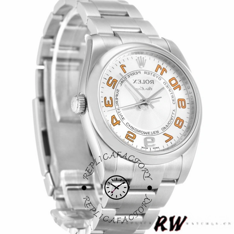 Rolex Oyster Perpetual Air-King 114200 Concentric Silver Dial 34mm Unisex Replica watch