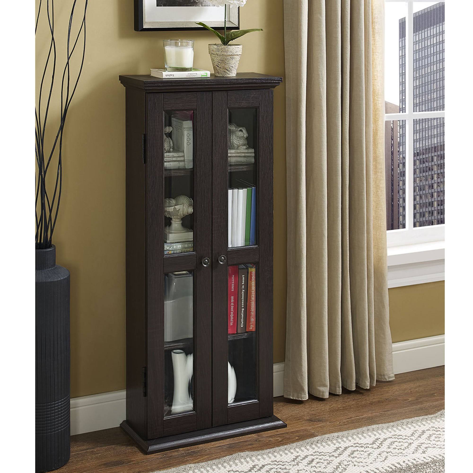 We Furniture 41x22 Media Storage Cabinet, Espresso