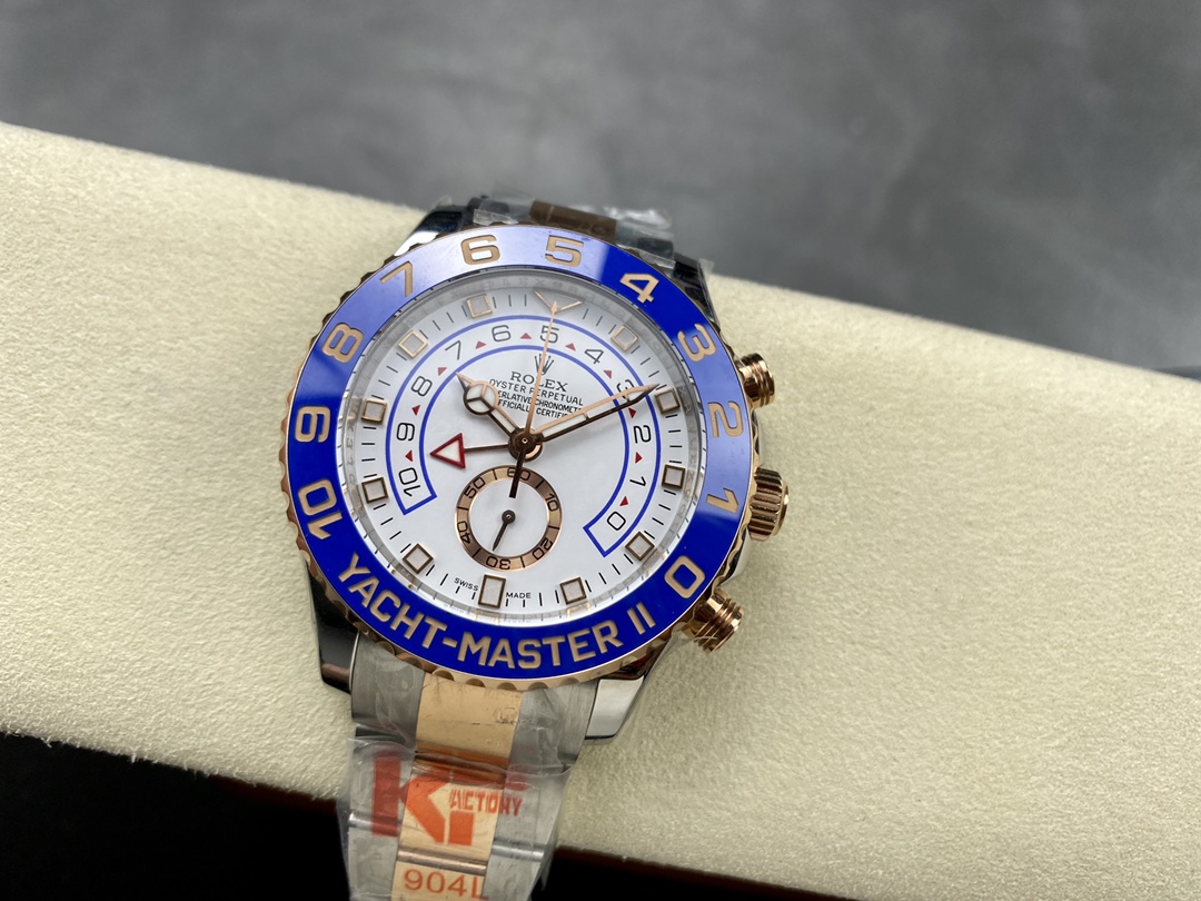 Rolex Yacht-Master II 116681 White dial 44mm Mens replica Watch