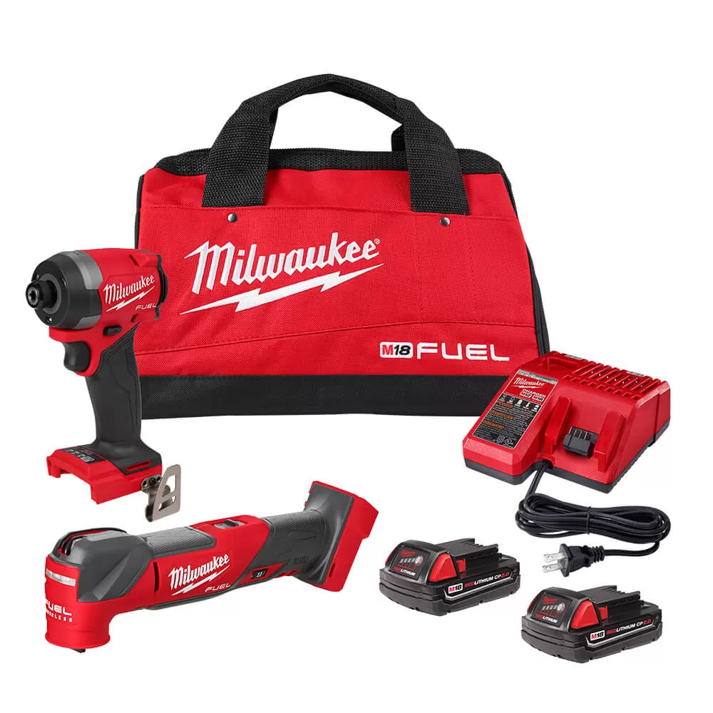 Milwaukee Pre-Sale Pre-Sale 2953-22MT M18 FUEL 18V Impact Driver / Multi Tool Combo Kit
