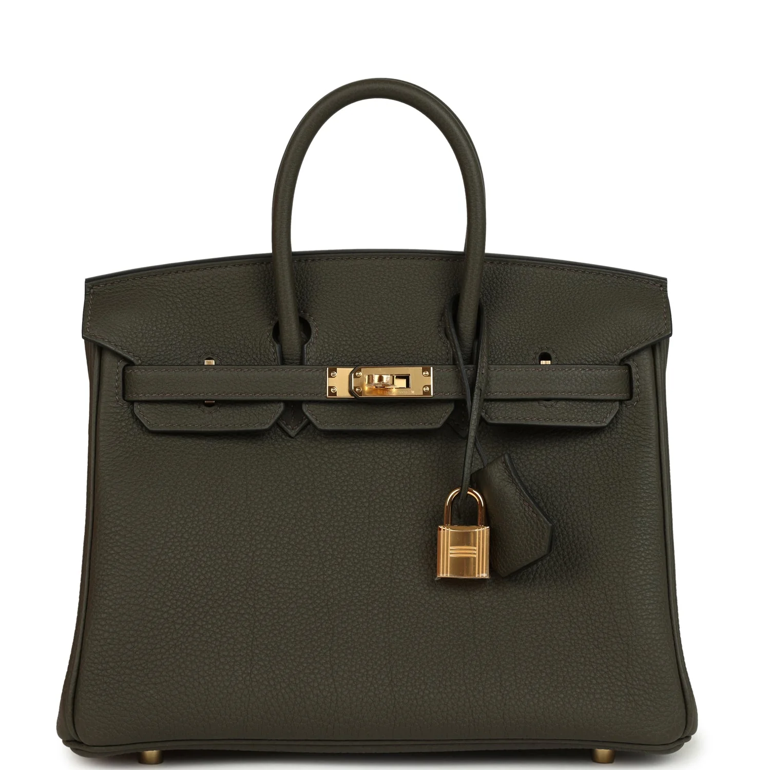 Hermes Birkin 25 Vert de Gris Togo Gold Hardware