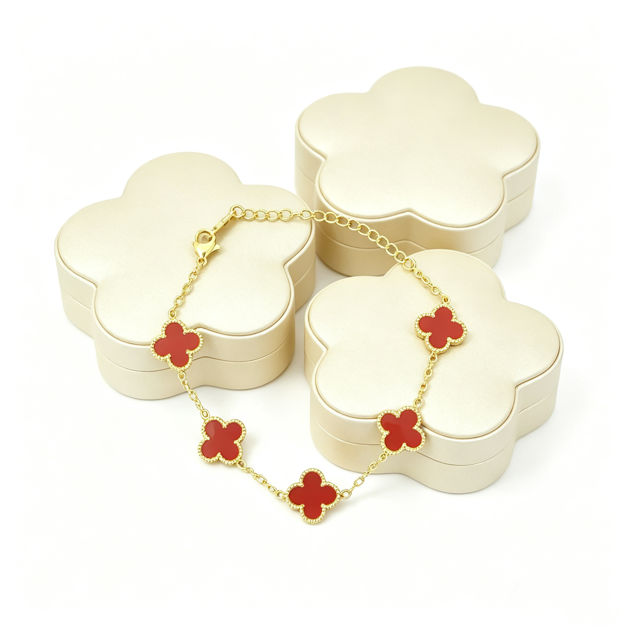 S—Five-Row Metal Bracelet