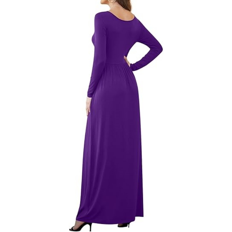 Women Casual Long Sleeve Maxi Dresses