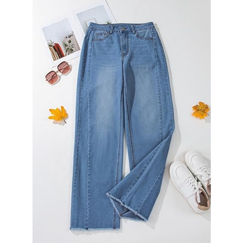 Women's High Waisted Wide Leg Jeans