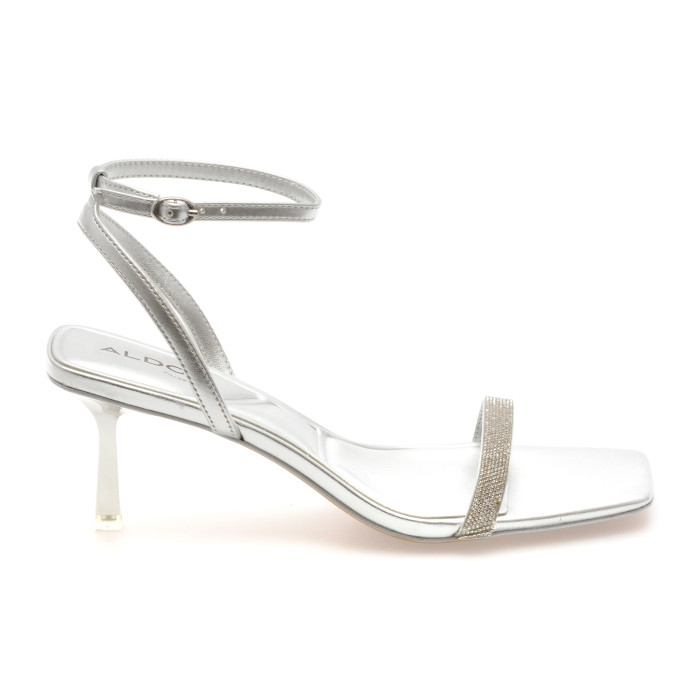 Sandale elegante ALDO argintii, KIRRI 040, din piele ecologica