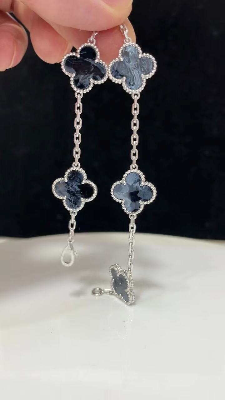 Four-leaf clover Peterstone five-flower bracelet - Artisantouchss