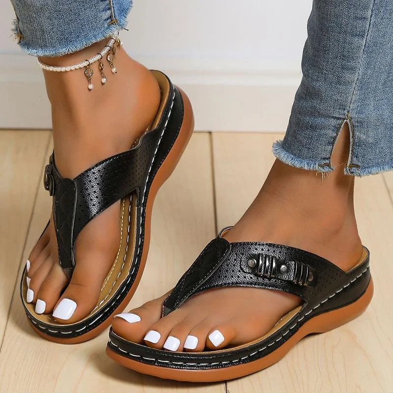 Women Sandals Low Heels Summer Shoes For Women Flip Flops Summer Sandalias Indoor Outdoor Slipper Beach Shoes Female