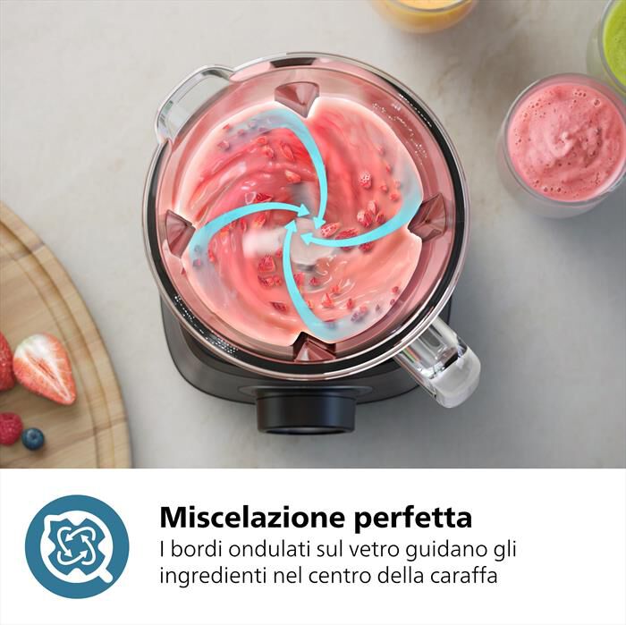 PHILIPS - Frullatore SERIE 5000 HR3041/00-Nero/Metallo