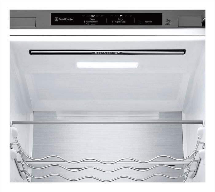 LG - Frigorifero combinato GBV5240APY Classe A 387lt-Acciaio inox
