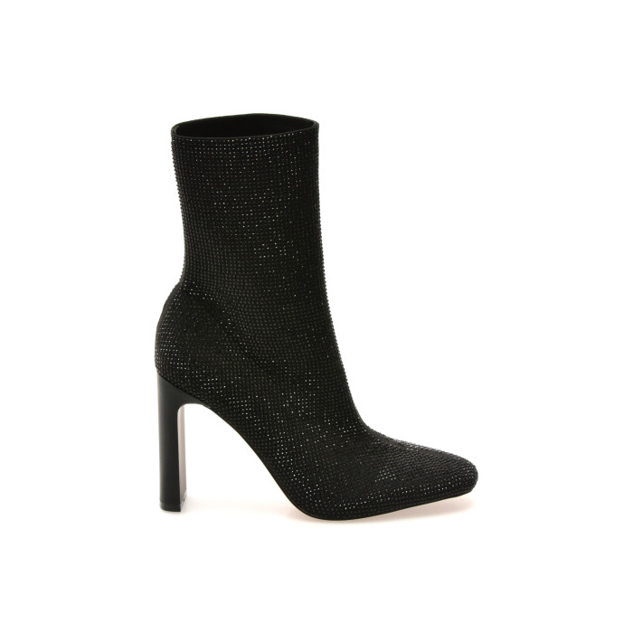 Botine elegante ALDO negre, FAELORA 007, din material textil